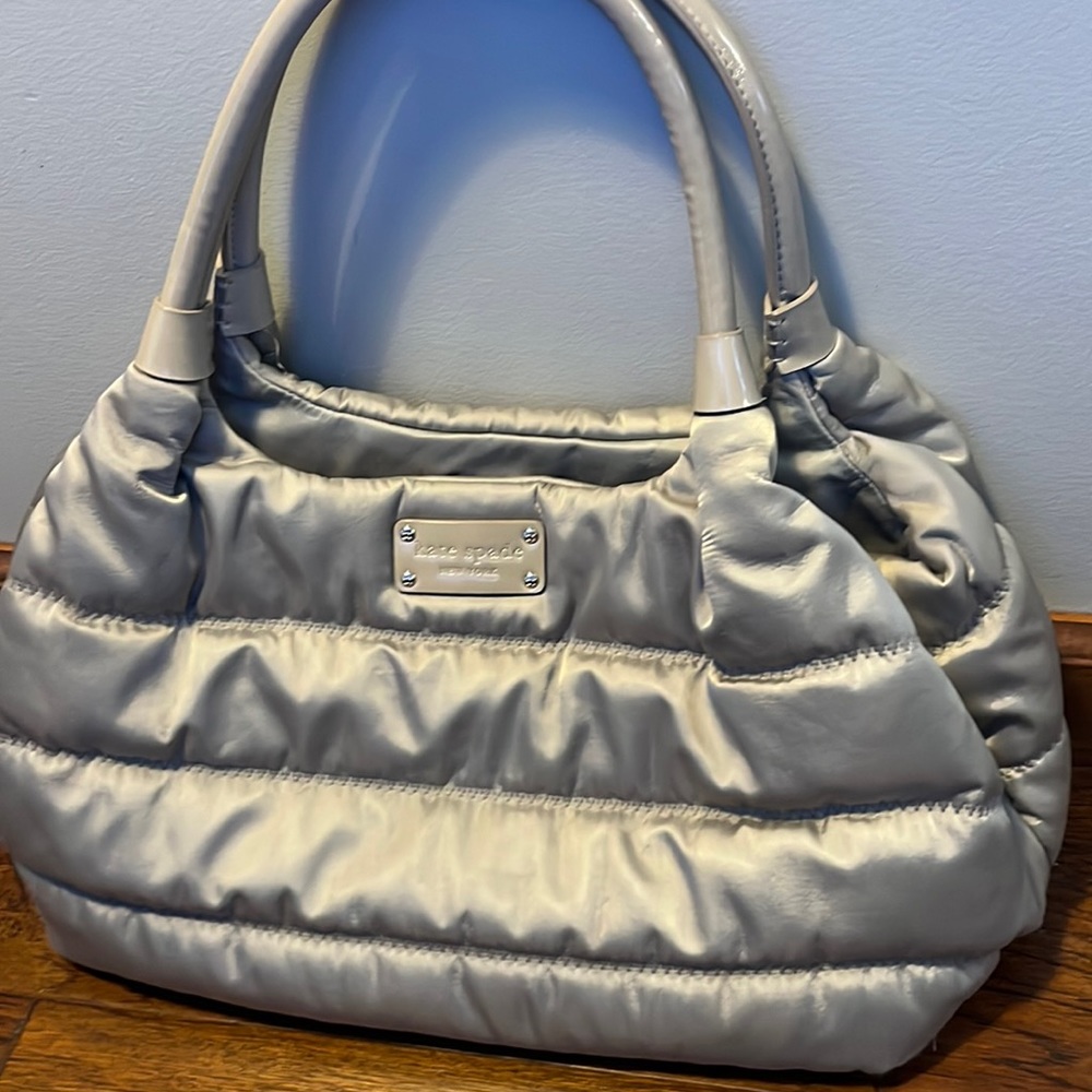 Kate Spade Stevie Alpine Hills Nylon Puffer Shoulder Bag Purse